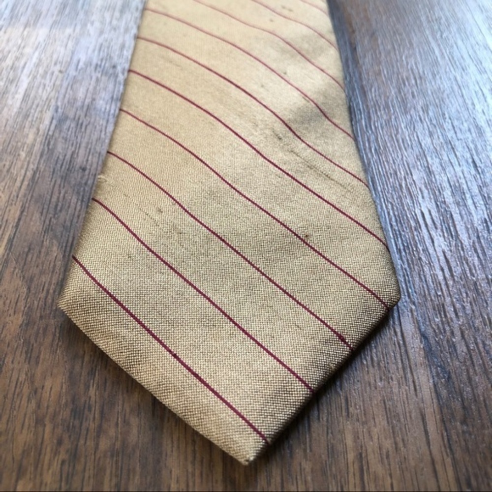 Lanvin Classic Golden Silk Tie - Picture 5 of 5